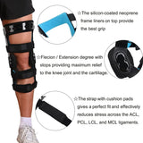 Functional Knee Brace for ACL/MCL/PCL/Meniscus/Ligament/Sports Injuries, Adjustable Hinged ROM Orthopedic Protector Stabilizer