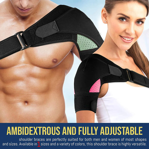 Shoulder Brace  With Adjustable Strap Breathable  Shoulder Support