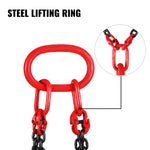 VEVOR Lifting Chain Sling Lifts 5 Tonne 1.5M 3M 4M X 5/16 Inch Heavy Duty With 4 Legs Grade Hooks and Adjuster G80 Alloy Steel