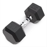 Marcy 25 lb Rubber Hex Dumbbell (Single) dumbell  weights for fitness  fitness equipment