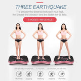 Vibration Plate Exercise Machine Whole Body Workout Vibration Fitness Platform for Home Fitness & Weight Loss + Remote + Loop Re