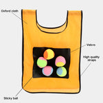 New Outdoor Sports Game Props Sticky Ball Vest Throwing Toy Throwing Target Game with Ball Waistcoat for Children&#39;s Sports Toys