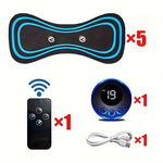 Electric Neck Massager Muscle Massage Stimulator Low Frequency Instrument Back Cervical Calf Patches Joints Relief Body