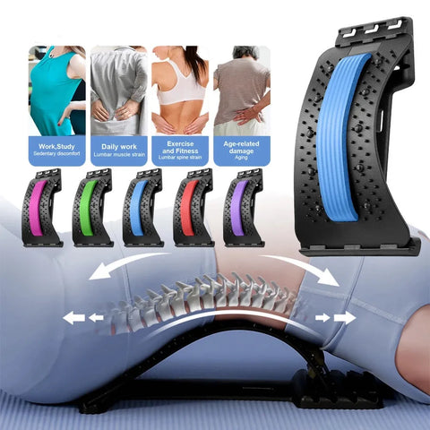 Back Massager Stretcher 
for  Pain Relief 
of  Lumbar