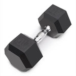 Marcy 25 lb Rubber Hex Dumbbell (Single) dumbell  weights for fitness  fitness equipment