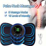 Electric Neck Massager Muscle Massage Stimulator Low Frequency Instrument Back Cervical Calf Patches Joints Relief Body