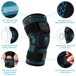 1PCS Knee Brace Support Compression Sleeve with Side Stabilizers and Patella Gel for Knee Pain Meniscus Tear ACL Injury Recovery