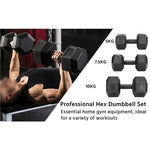 Hexagon Dumbbells Gym Weights